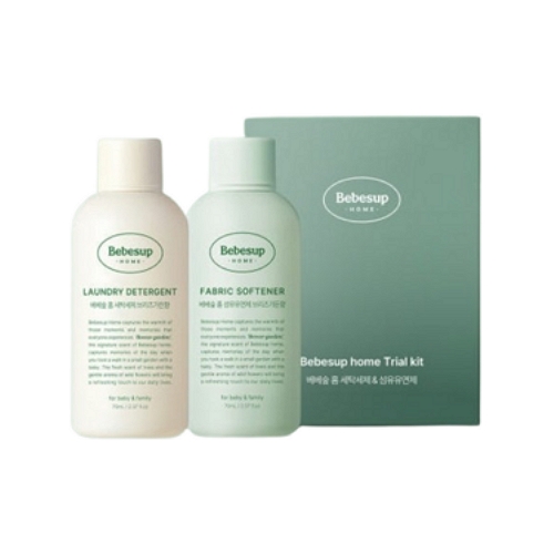베베숲 홈 트라이얼 키트 (세탁세제 브리즈가든향 70ml + 섬유유연제 브리즈가든향 70ml)