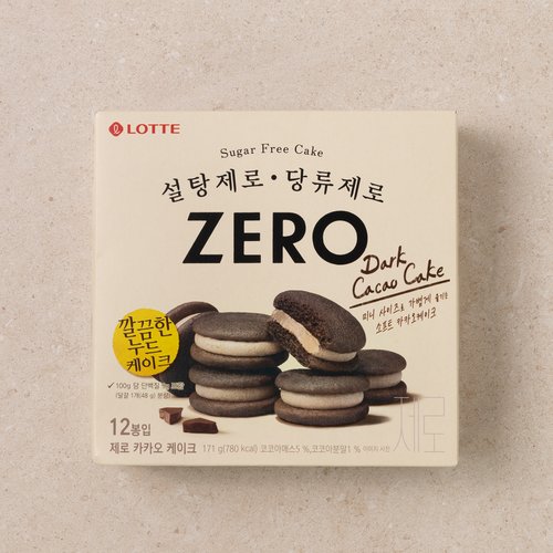 롯데웰푸드 롯데웰푸드 롯데웰푸드 제로카카오케이크171g 패키지 랜덤 N4