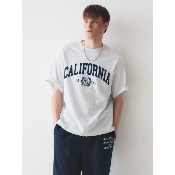 후아유 후아유 California 레터 LETTER Short Sleeve 티셔츠 WHRAE2324U 310588