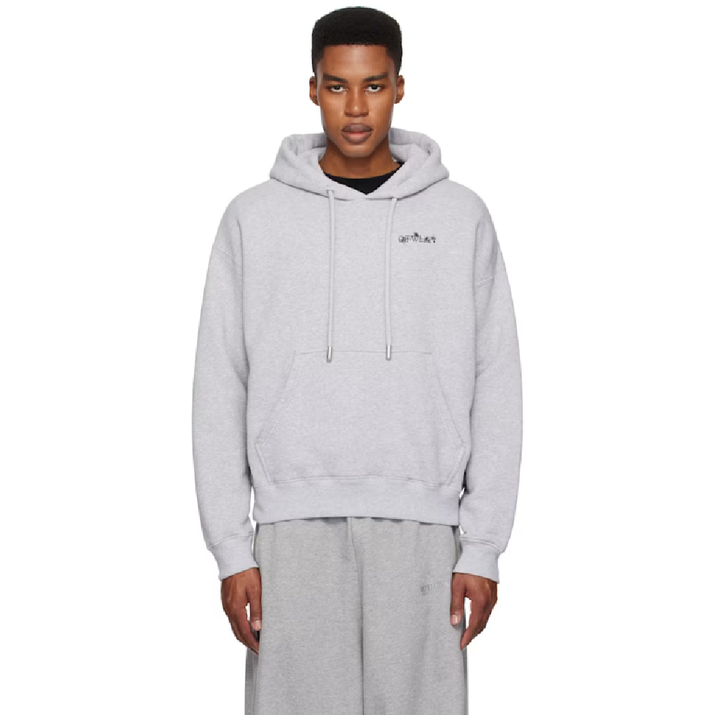 오프화이트 OffWhite 플라워 애로우 스케이트 후드 티셔츠 204504