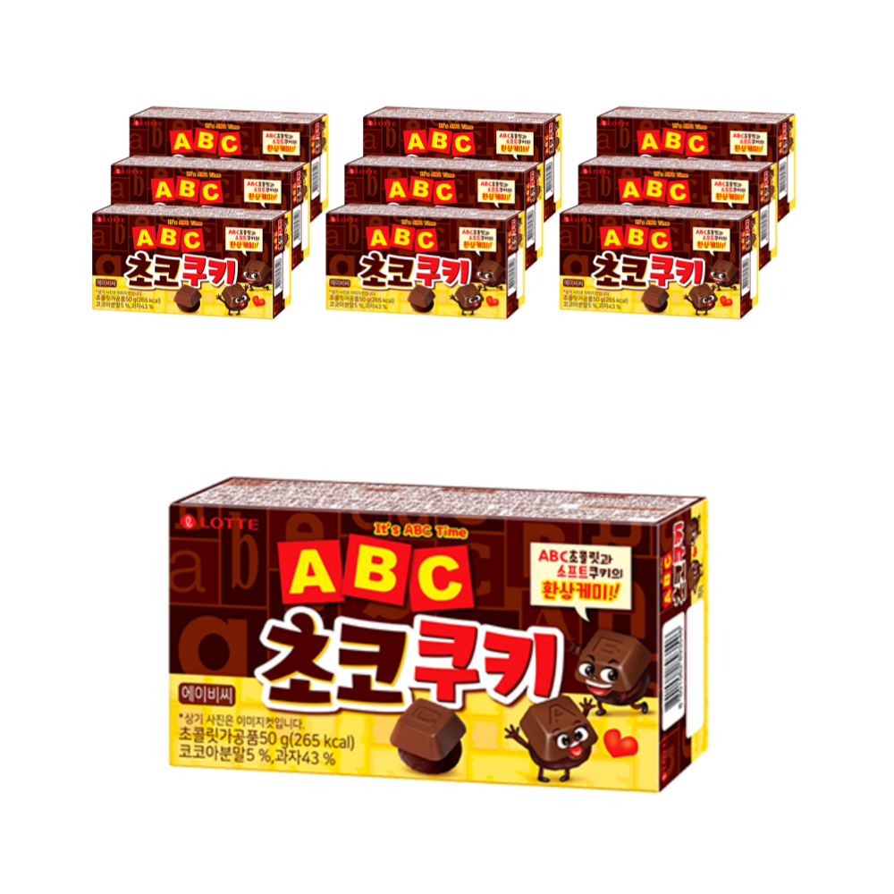 롯데 롯데 ABC초코쿠키 50g 10개
