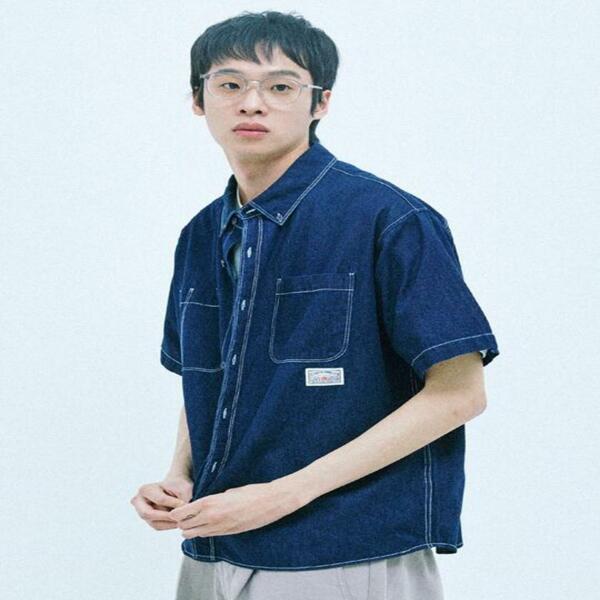원더플레이스 원더플레이스 광주 꼬모니노즈 남녀공용 SUMMER DENIM SHIRT