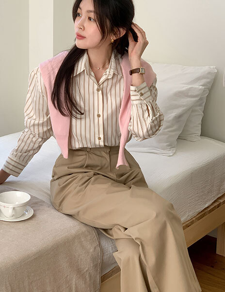 리체 스트라이프 셔츠
