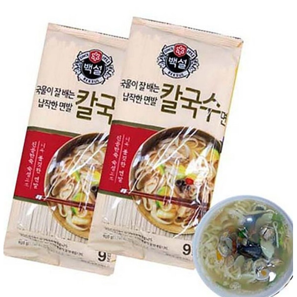 소면국수 백설 옛날국수 건면국수 칼국수 건면 -900gx2개 18인분 업소 전문용
