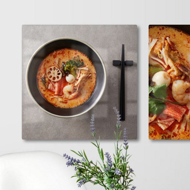 꾸밈데코 폼전면아크릴코팅액자 38CmX38Cm마라탕 da124 홈갤러리디자인액자홈데코소품 1 마라탕