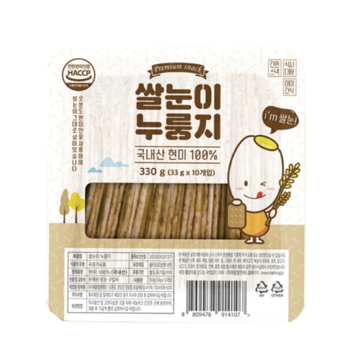 매홍엘앤에프 쌀눈이 누룽지 33g