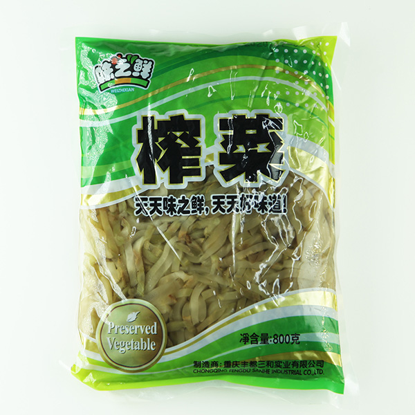 짜차이썰 800g 대용량 장가푸드 훠궈 중국식품 과자 간식 마라탕 마라샹궈 무절임 짜차이 800g 1개