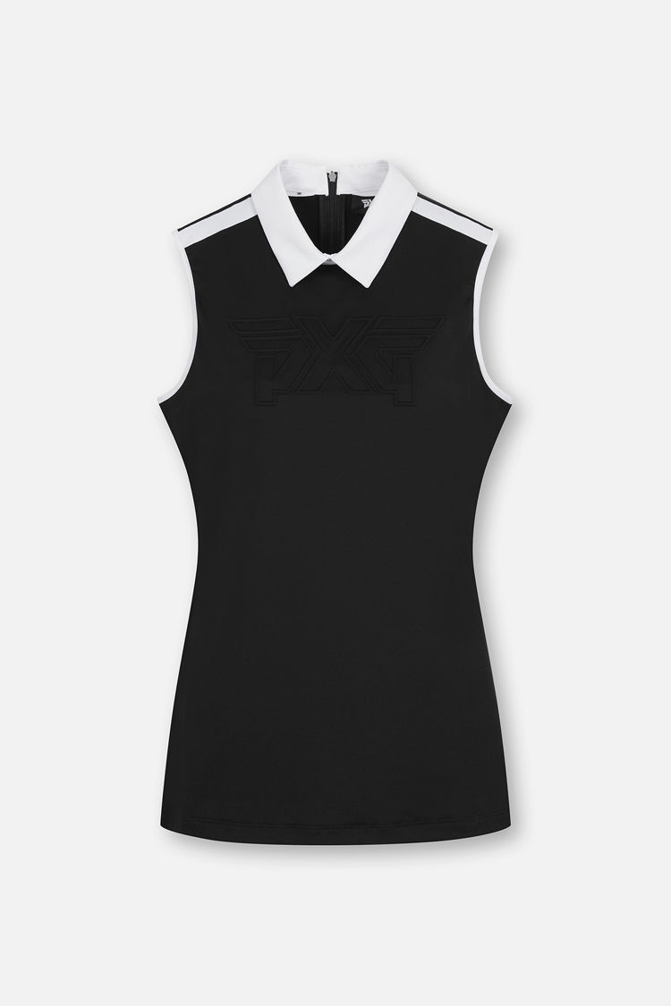 PXG PXG골프민소매 JQJ 여성 여름 빅 로고 슬리브리스 PGMPW1304-21