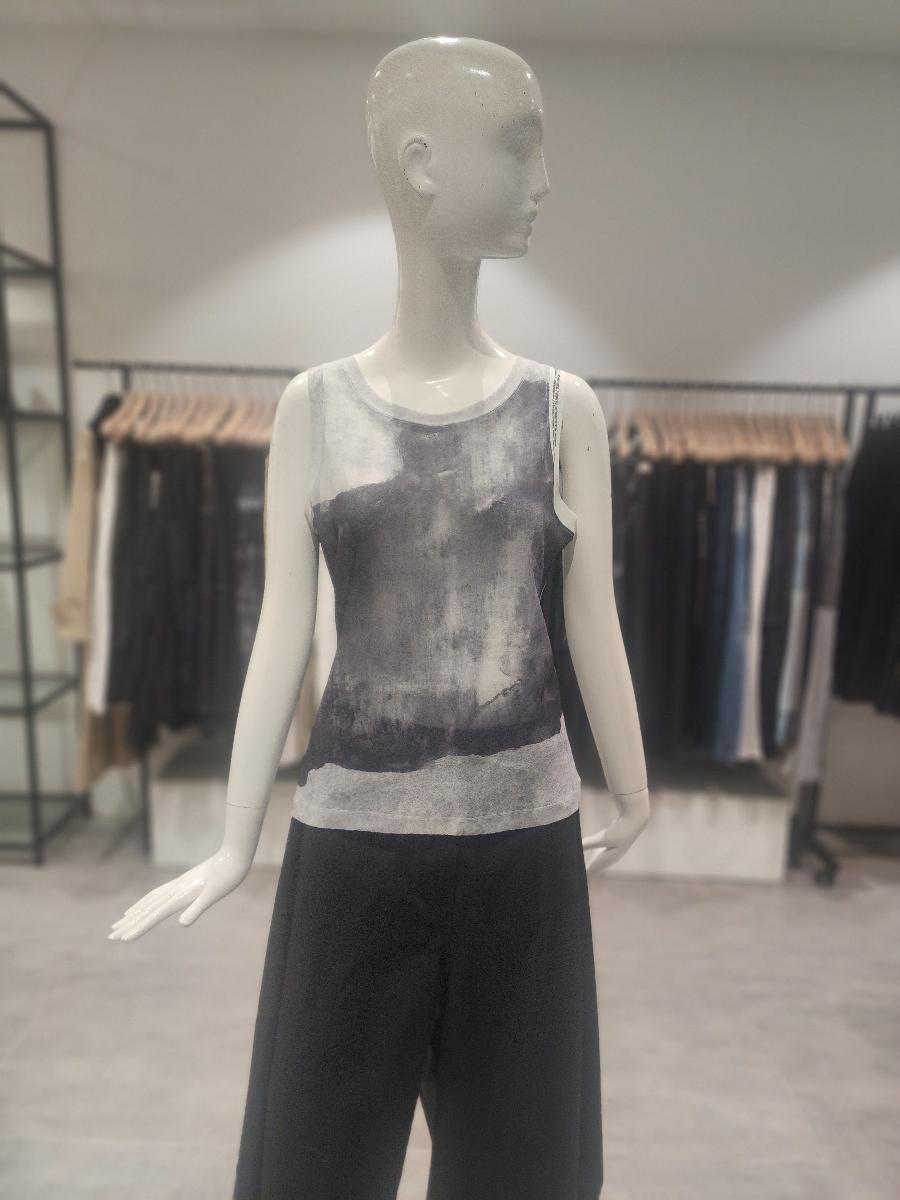데무 데무 프린티드 슬리브 티셔츠 AW2405910