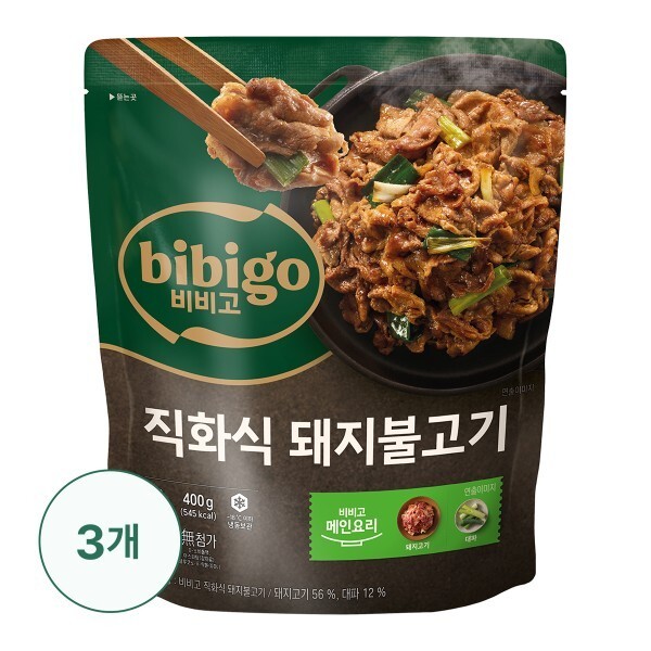 CJ제일제당 CJ제일제당 CJ제일제당 비비고 직화식 돼지불고기 400G 3팩