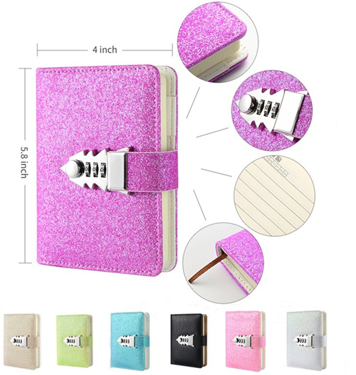 UNKNOWN UNKNOWN Password Book lock diary gift student 스테이션ery notebook carry on 트레블 book A7