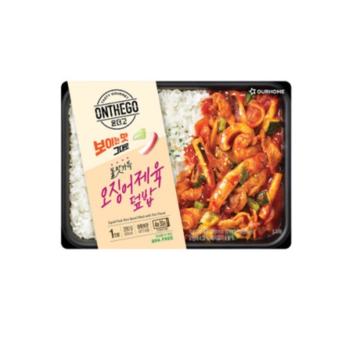 아워홈 온더고 불맛가득 오징어제육덮밥 290g