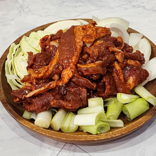 부산창고 - 국내산 오리 주물럭 400g 오리 신선함 양념 맛 그냥 후회 없습니다 1개