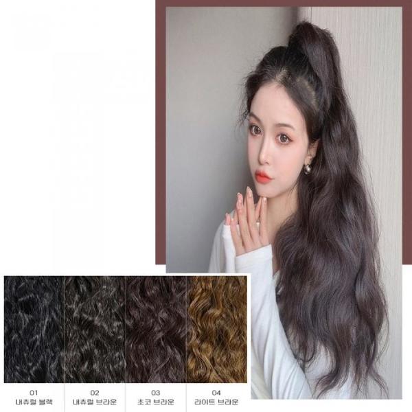드림HS몰 S 포니테일 묶음머리 부분가발 초코브라운