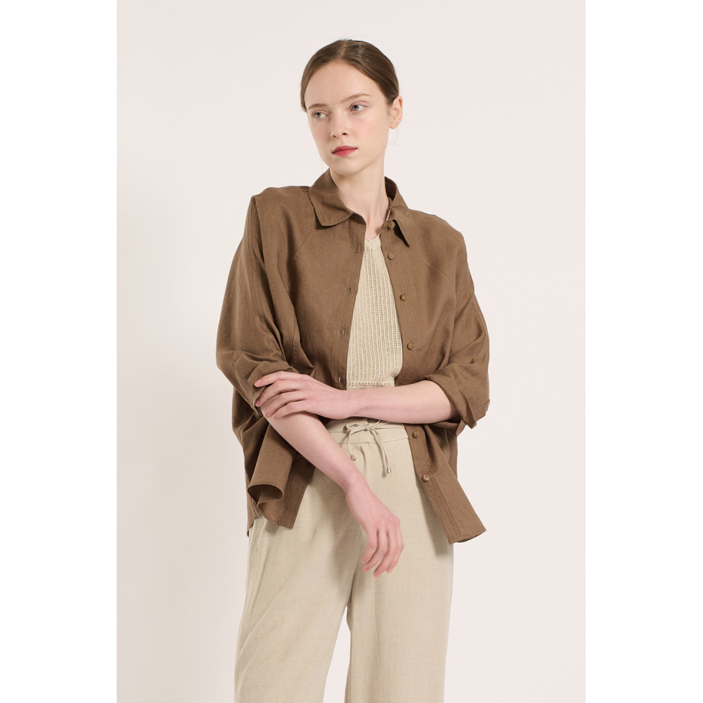 BCBG BCBG 린넨 셔츠 B5M4B484