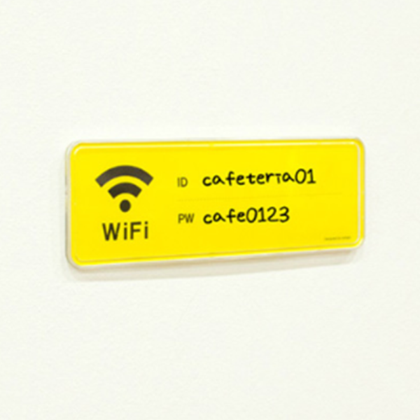 카페 와이파이 비밀번호표시판 wifi 아이디 아크릴 부착