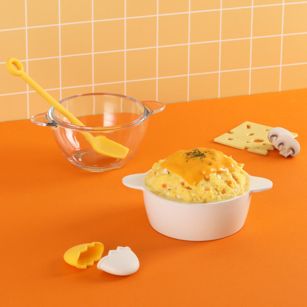 네오플램 네오플램 네오플램 에그밤 폭탄 계란찜 인덕션 찜기 냄비 실리콘 그립 스푼