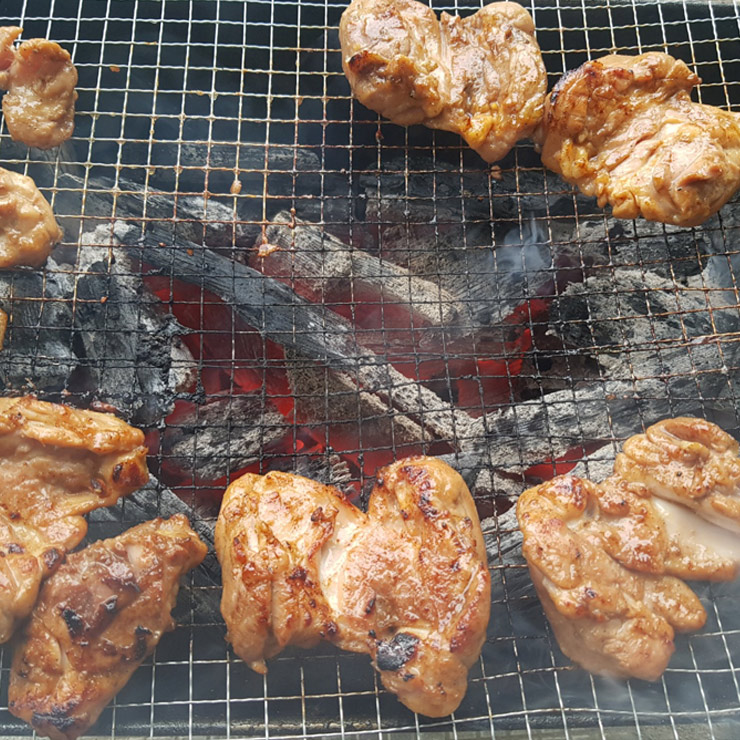 신선닭갈비 춘천 숯불 간장 신선닭갈비 1kg 캠핑음식 캠핑요리 볶음용가능 03 매운맛 신선닭갈비 1개