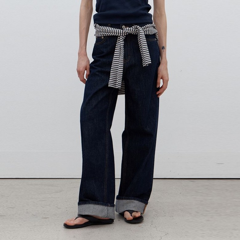 코어드 6차 기장선택 Roll-up nonfade denim raw denim short L