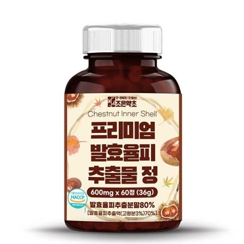 조은약초 프리미엄 발효율피 추출물 정 600mg x 60정