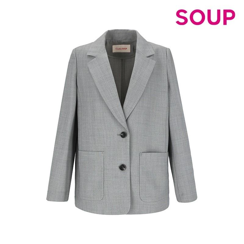 SOUP 숲오버핏 싱글 브레스티드 자켓 재킷오와이 OY5JKC3 717182