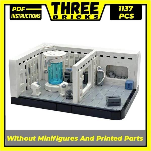 스타 영화 모델 Moc 빌딩 브릭 에코 베이스 의료 베이 기술 모듈식 블록 선물 크리스마스 장난감 DIY 세트 조립