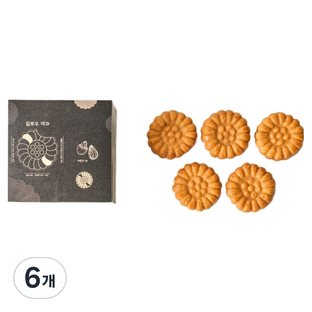꼬랑지마카롱 힐로우 아몬드 약과 5p 85g 3개