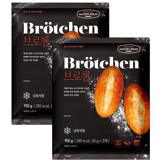 에쓰푸드 존쿡마스터의브레드 존쿡델리미트 브로첸 150g 50gx3개입 x 2개 150g