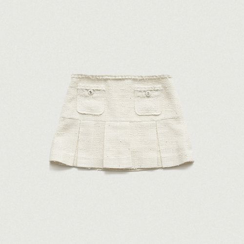 더바넷 Melina Tweed Set-Up Skirt