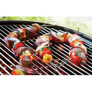 Outset 스테인리스 스틸 유연한 BBQ 케밥 4개 세트 76 30 길이의 바베큐 꼬치 1개 긴 바베큐 꼬치