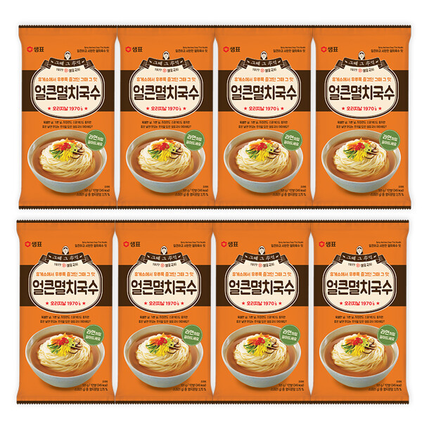 샘표 샘표 샘표 샘표 얼큰멸치국수 101g x 8봉 샘표국시 야식 간편식