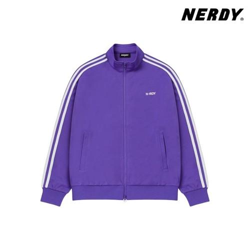 널디 널디 엠브로이더리 로고 NY 트랙 탑 FM1PNES24TR0117-PURPLE