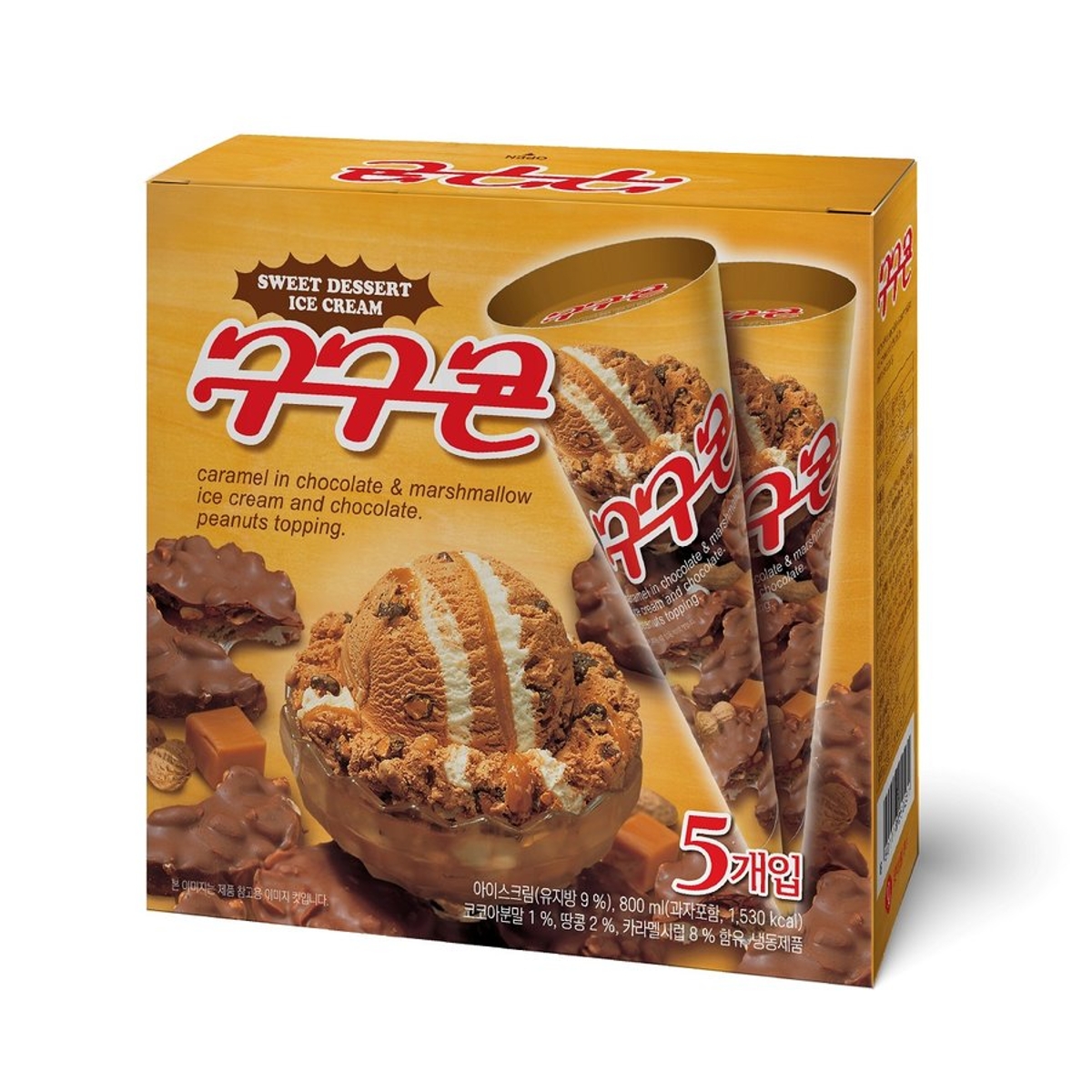 롯데푸드 구구콘 x5 160ML