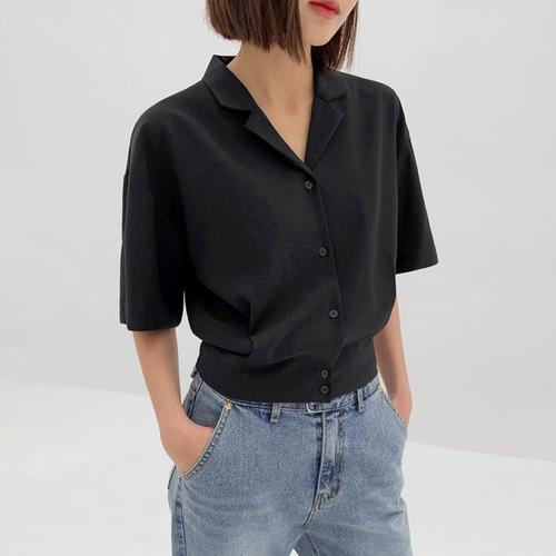 45번가 핀턱 셔츠 블라우스
