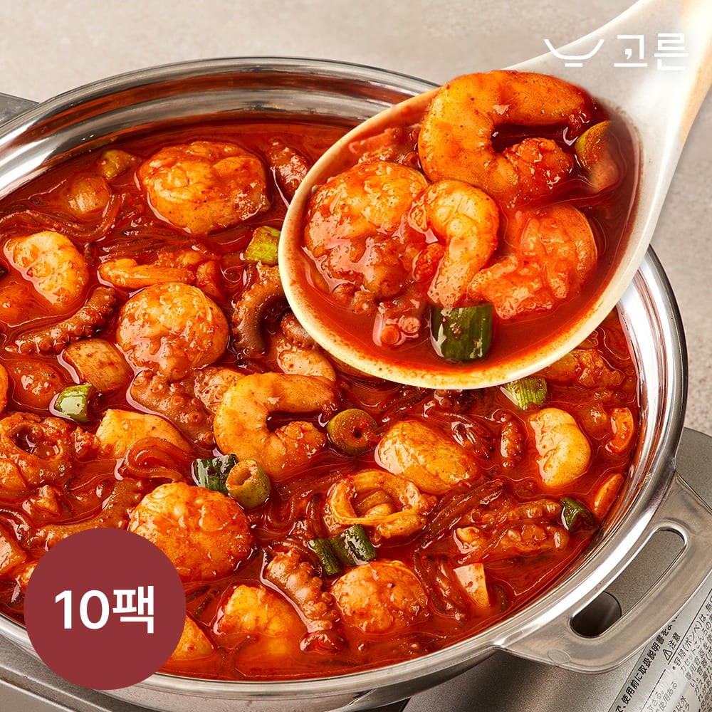 윙잇 고른 부산식 조방낙지 낙곱새 740g 3팩 1팩 2인분