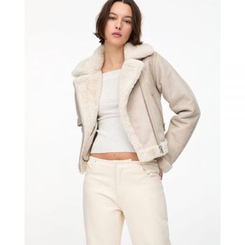 Pull and Bear 풀앤베어 양면 쇼트 재킷 - 에크루
