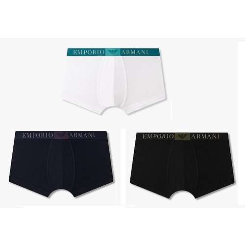 엠포리오아르마니 EMPORIO ARMANI 남성 스퀘어 이글 밴딩 코튼 드로즈 2종 SET 08151120140815112015