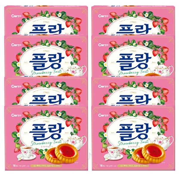 청우식품 청우식품 지노앤코 청우 플랑 딸기퓨레 160g 8개