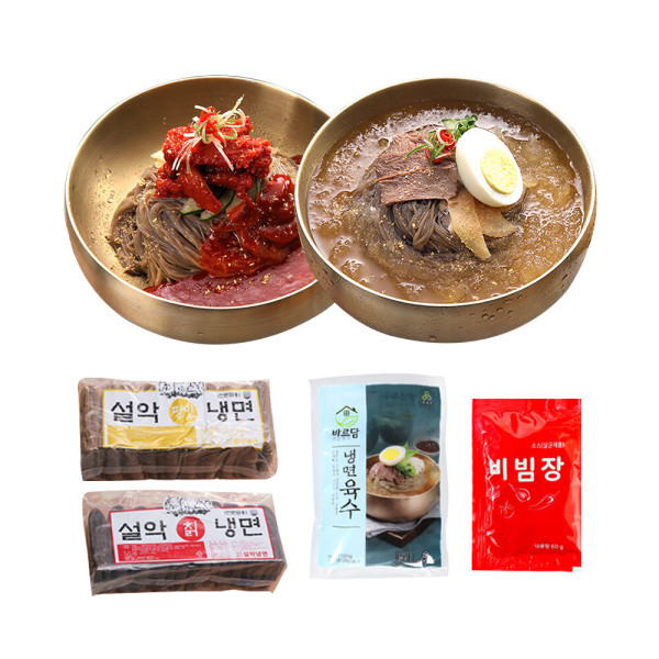 교동설악냉면 메밀냉면 10인분 물 비빔 메밀 동치미육수
