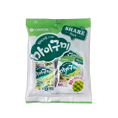 오리온 마이구미 청포도 259g 5개