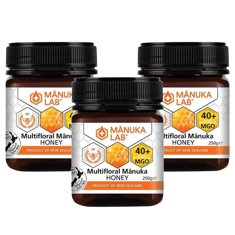 Manuka Lab Multifloral Manuka Honey 40 MGO 마누카 랩 멀티플로럴 허니 꿀 40 MGO 500g 3개