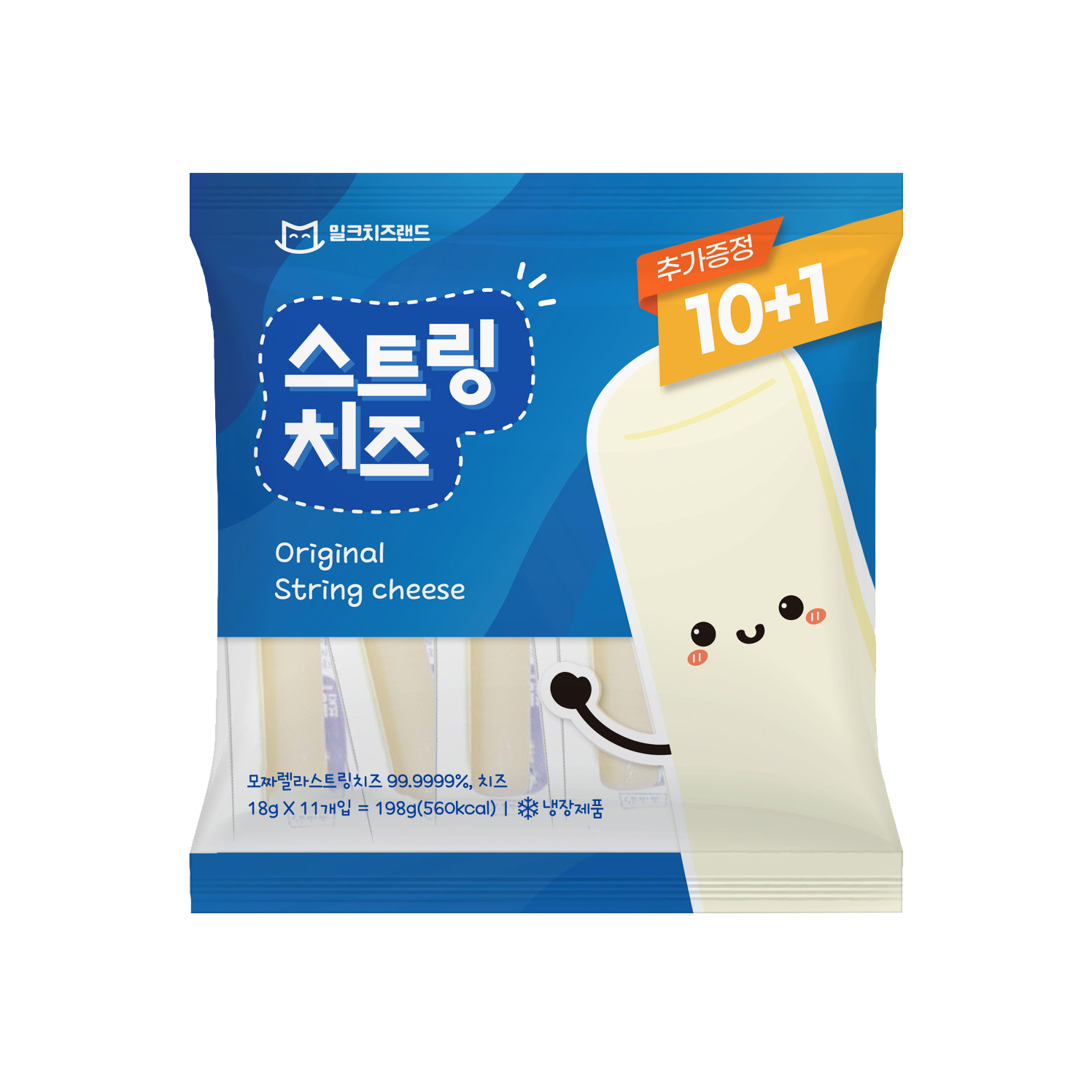 데어리젠 밀크치즈랜드 스트링치즈 18g
