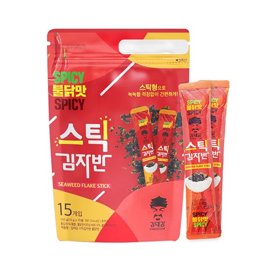 김대감 스틱 김자반 불닭맛 10g x 15개입
