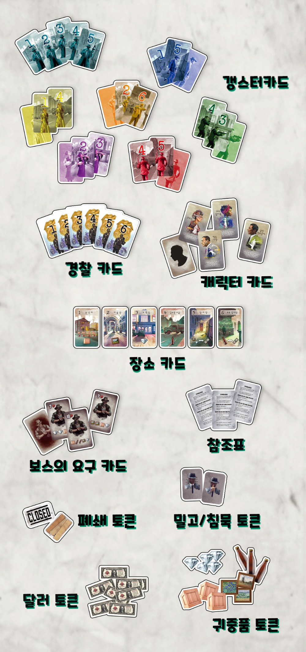 갱스터즈 딜레마 배신 거짓말 파티 보드게임 1개