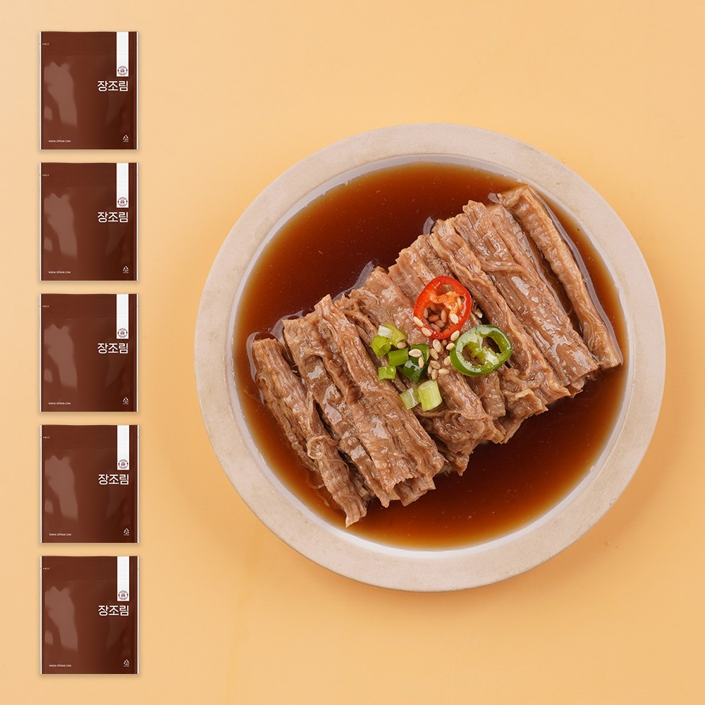 동이푸드 모두의집밥 모두의집밥 부드러운 한돈안심장조림 1000g 200g x 5팩 돼지고기장조림 소포장 200g 5개