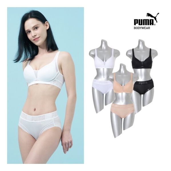 푸마바디웨어 푸마 노와이어 볼륨업 브라팬티 2종세트 302777