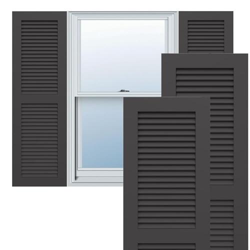 Ekena Millwork 트루 핏 PVC 투 이퀄 루버 셔터 너비 45 18 x 높이 83 3 TFP101LV
