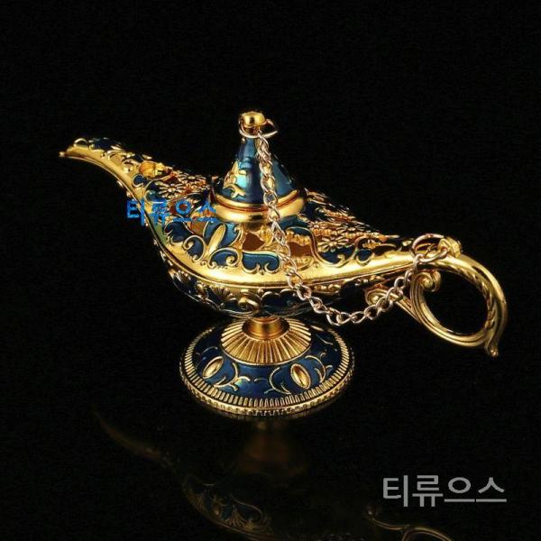 실내분수 분수대 알라딘 매직 램프 장식 미니어처 유럽 빈티지 홈 러시아 소원 금속