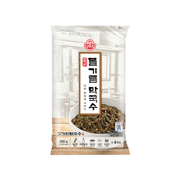 오뚜기 오뚜기 국수레시피 탑티어 고기리들기름막국수 112 5GX4 메밀소바 잔치국수 생소면 생면 112 5G 4 450g 1세트