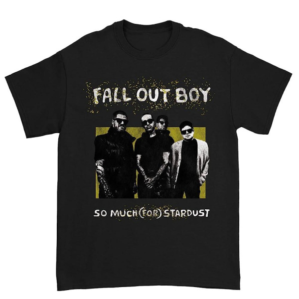 FALL OUT BOY 유니 성인용 표준 Smfs 밴드 포토 티